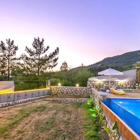 Villa İslamlar 1 Bedroom Secluded With Private Pool Hot Tub Kalkan