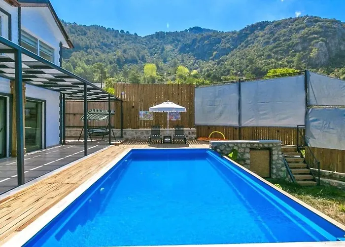 İslamlar 1 Bedroom Secluded With Private Pool Hot Tub * Kalkan